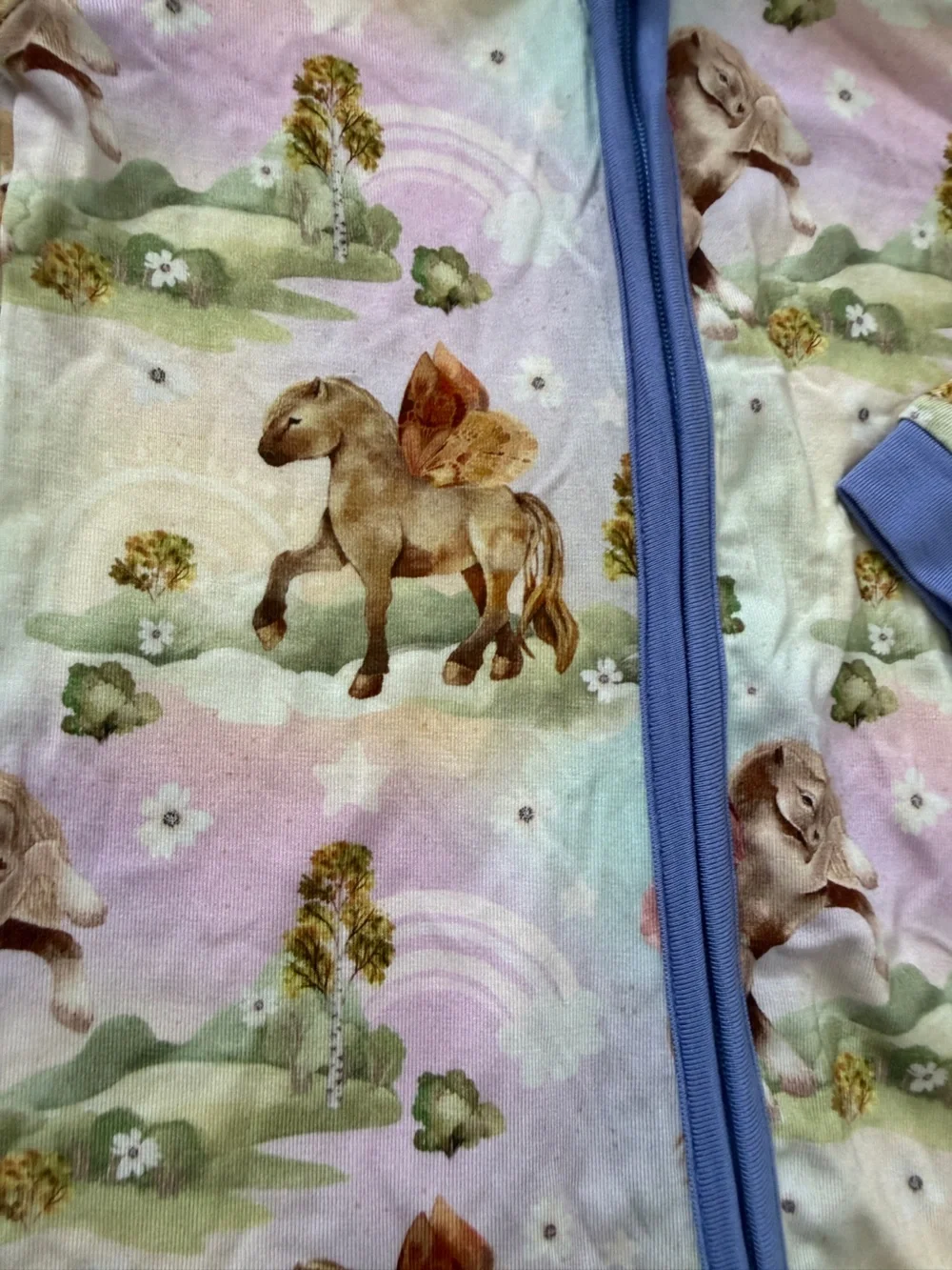 NWOT Ploombaby Monarch Star stable  Butterfly horse convertible footies- 12-18M